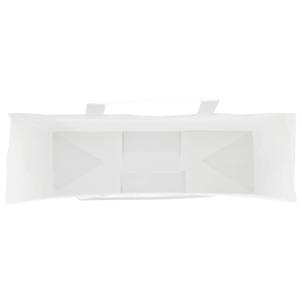 Paper Bags 250 pcs with Handles White 54x15x49 cm