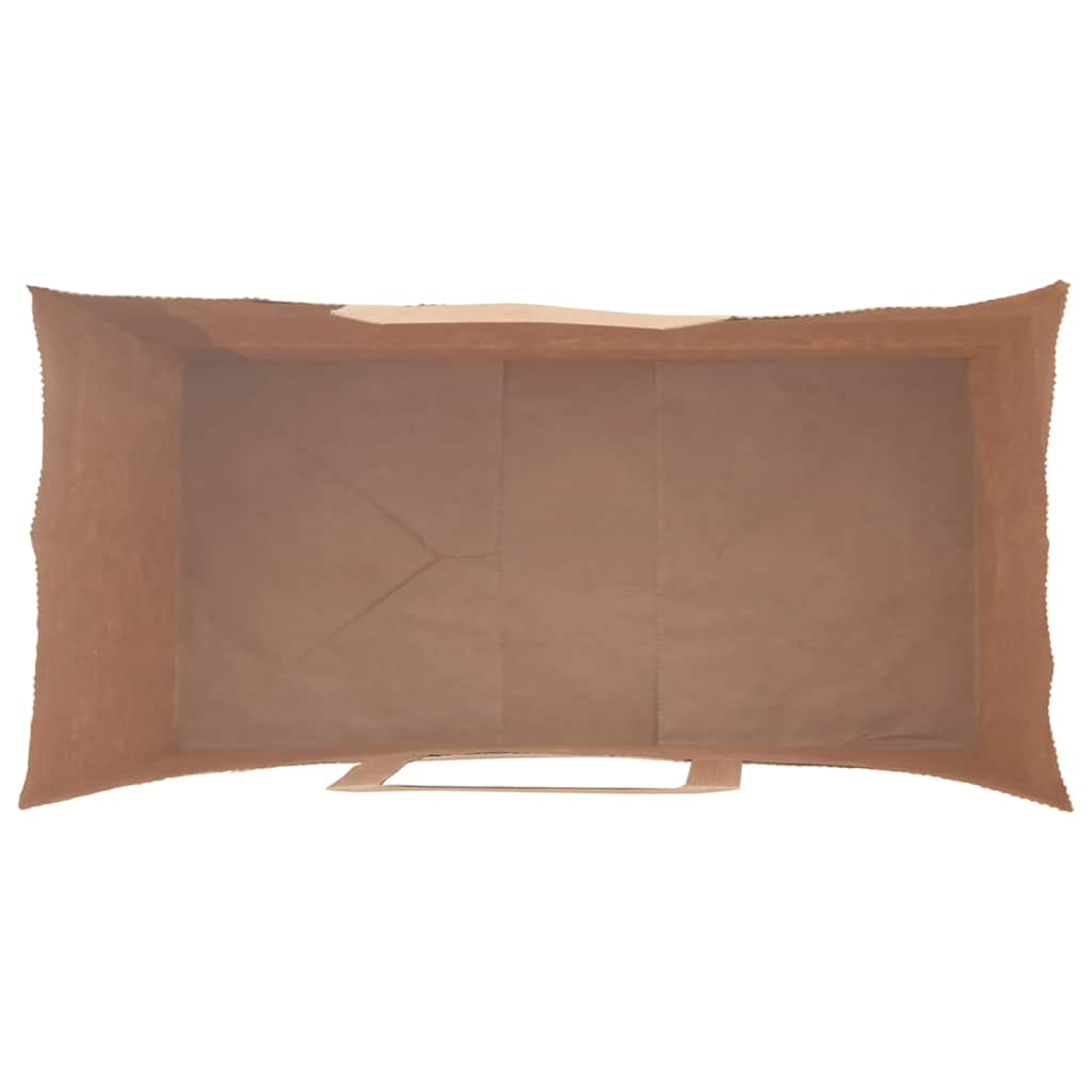 Paper Bags 50 pcs with Handles Black 18x8x22 cm