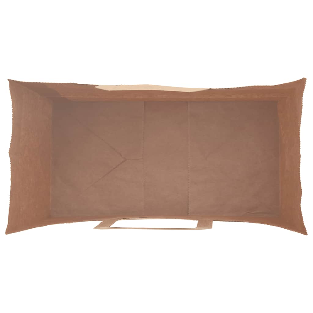 Paper Bags 50 pcs with Handles Black 21x11x31 cm