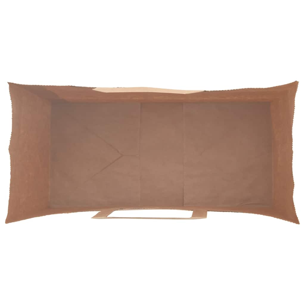 Paper Bags 50 pcs with Handles Black 26x12x35 cm