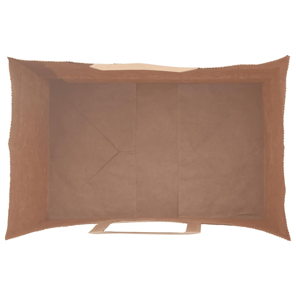 Paper Bags 50 pcs with Handles Black 26x17x25 cm