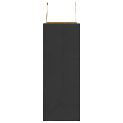 Paper Bags 50 pcs with Handles Black 32x17x44 cm