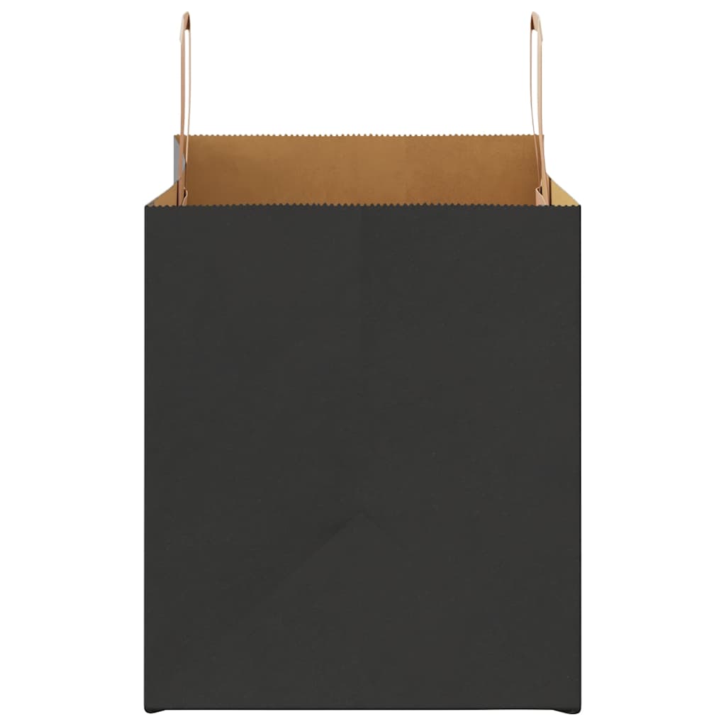 Paper Bags 50 pcs with Handles Black 32x22x24 cm