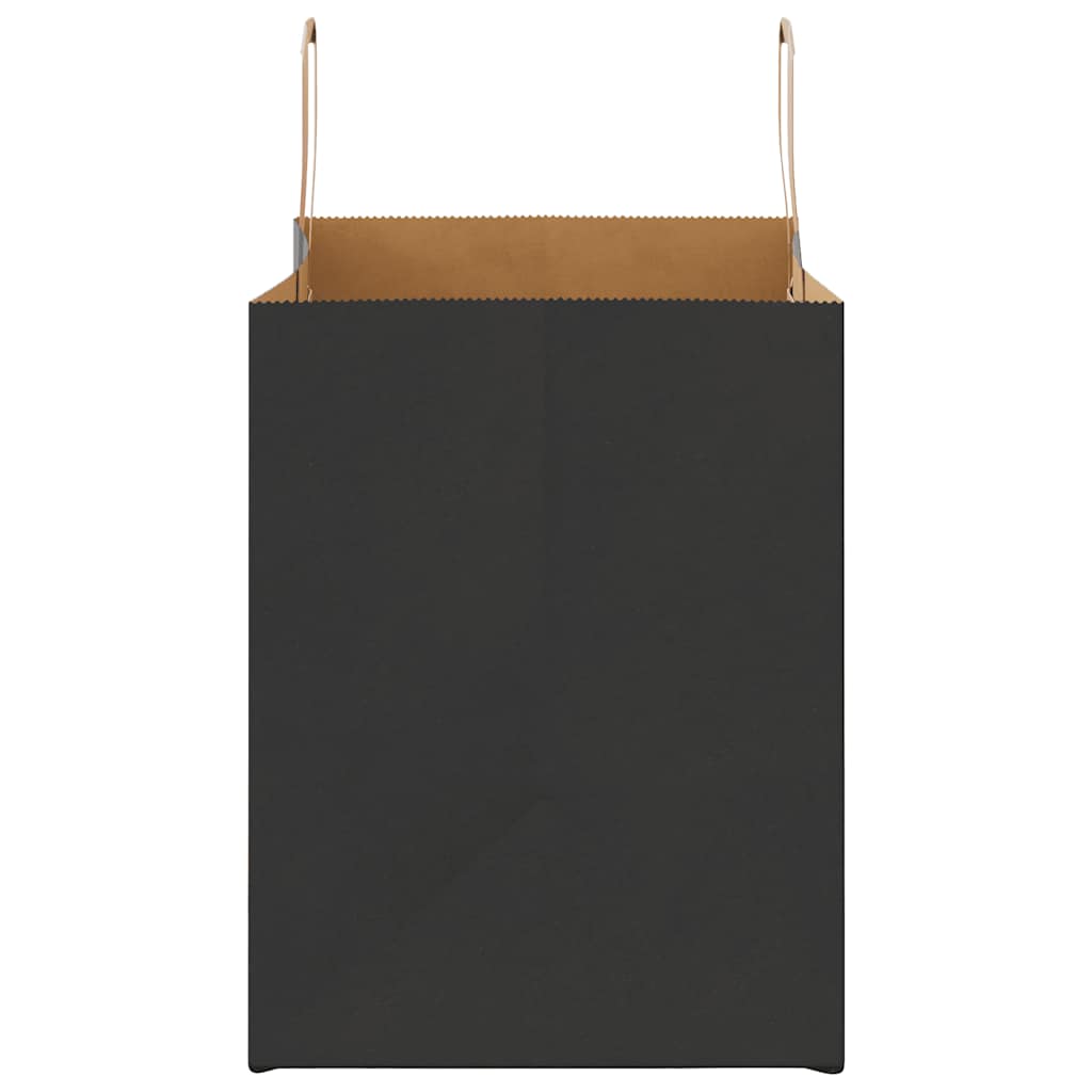 Paper Bags 50 pcs with Handles Black 32x22x28 cm
