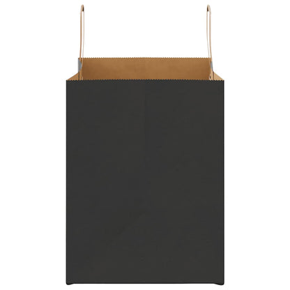 Paper Bags 50 pcs with Handles Black 32x22x28 cm