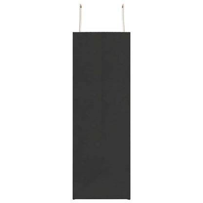 Paper Bags 50 pcs with Handles Black 45x17x48 cm