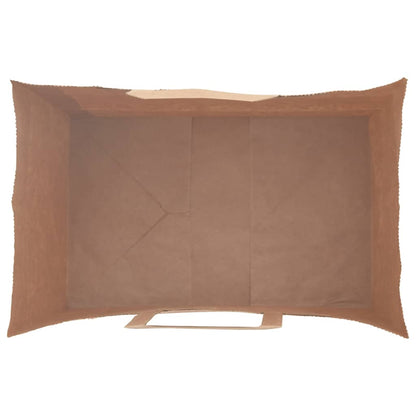 Paper Bags 250 pcs with Handles Black 26x17x25 cm
