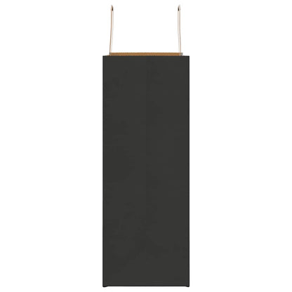 Paper Bags 250 pcs with Handles Black 32x17x44 cm