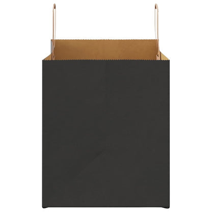 Paper Bags 250 pcs with Handles Black 32x22x24 cm
