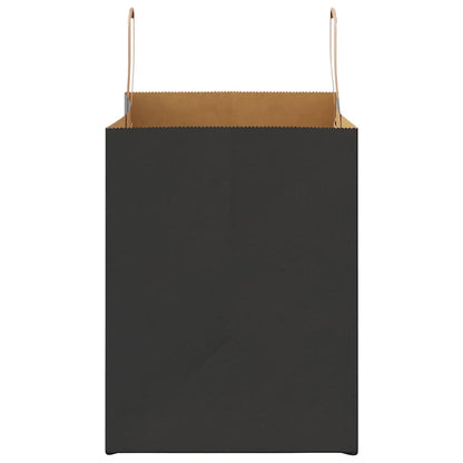 Paper Bags 250 pcs with Handles Black 32x22x28 cm