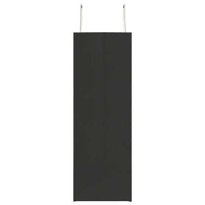 Paper Bags 250 pcs with Handles Black 45x17x48 cm