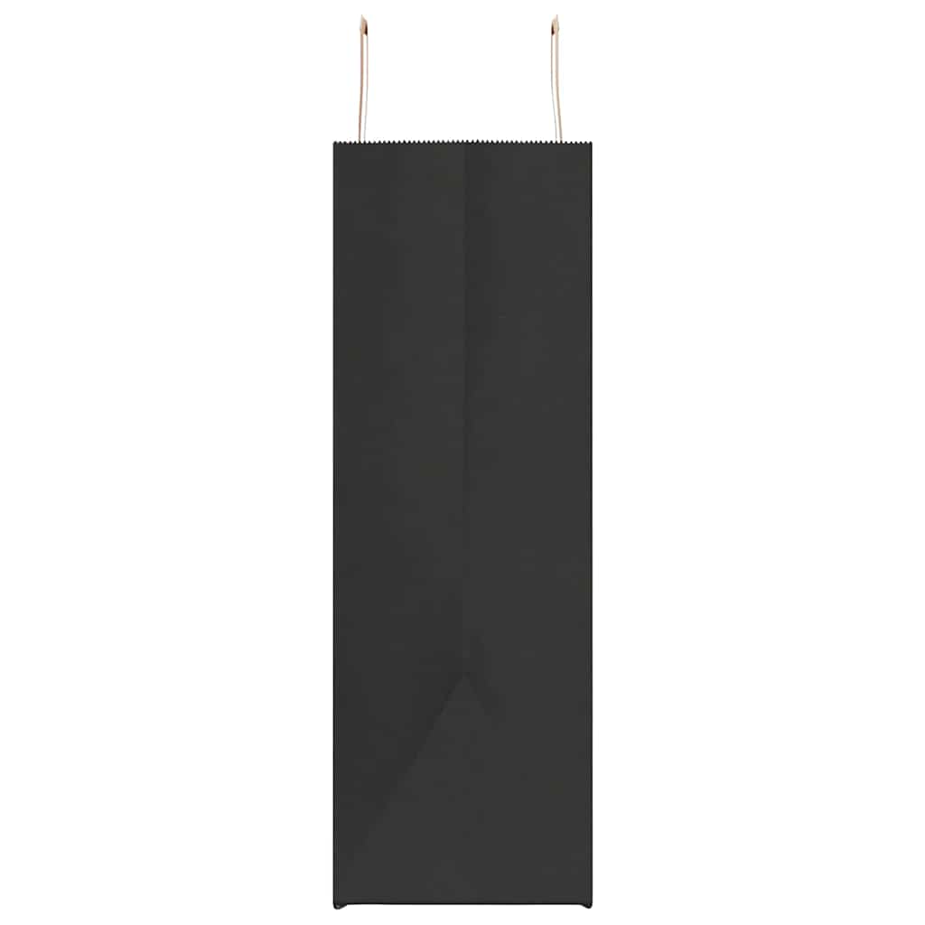 Paper Bags 250 pcs with Handles Black 54x15x49 cm