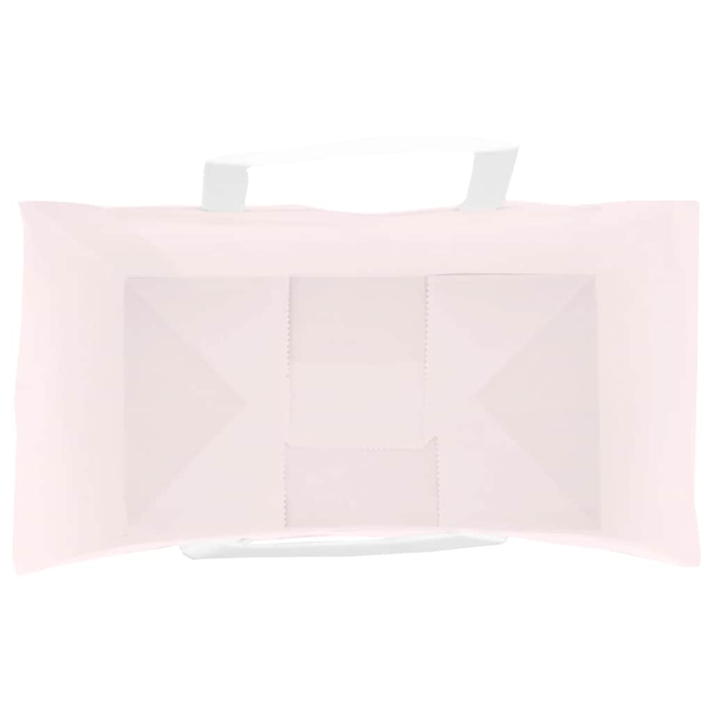 Paper Bags 50 pcs with Handles Pink 15x8x21 cm