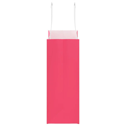 Paper Bags 50 pcs with Handles Pink 18x8x22 cm