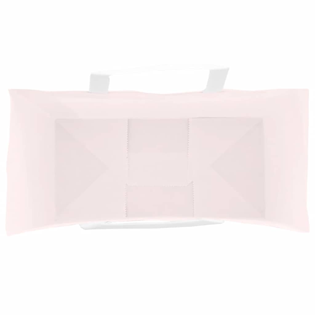 Paper Bags 50 pcs with Handles Pink 18x8x22 cm