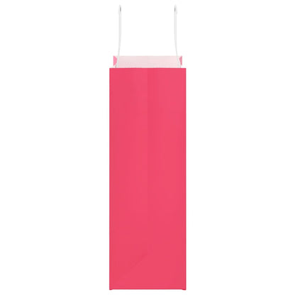 Paper Bags 50 pcs with Handles Pink 21x11x31 cm