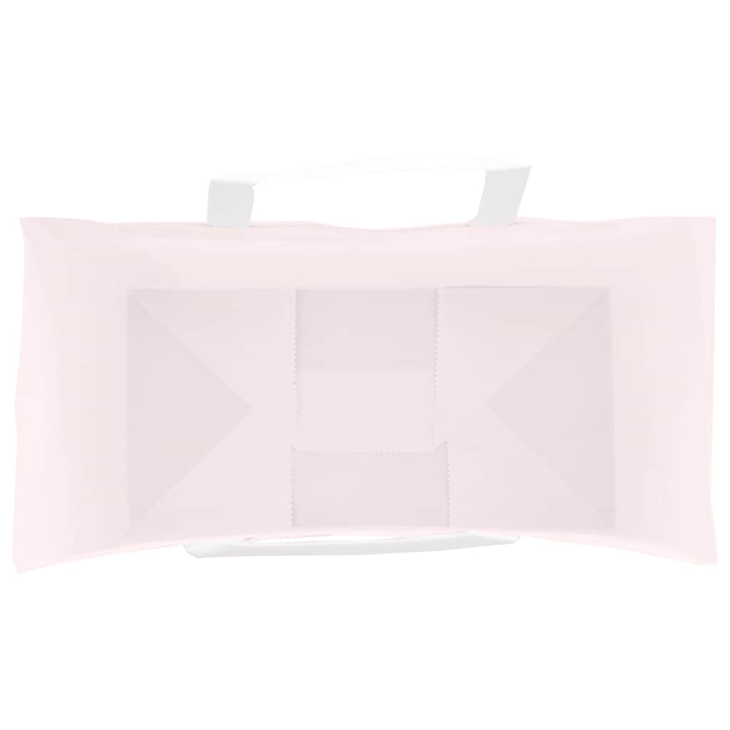 Paper Bags 50 pcs with Handles Pink 21x11x31 cm