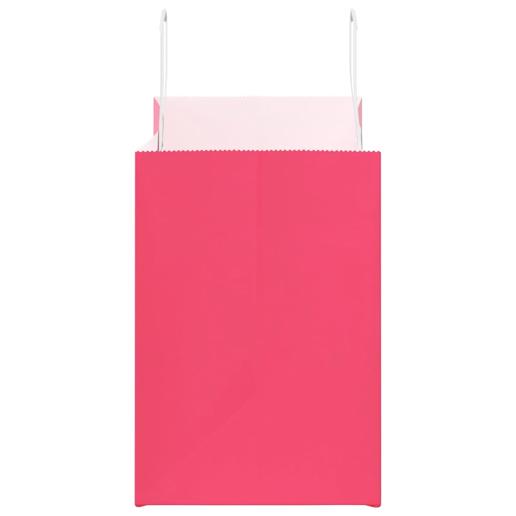 Paper Bags 50 pcs with Handles Pink 32x17x25 cm