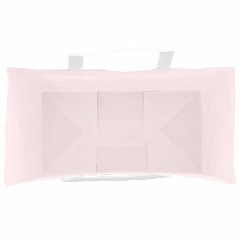 Paper Bags 50 pcs with Handles Pink 32x17x25 cm