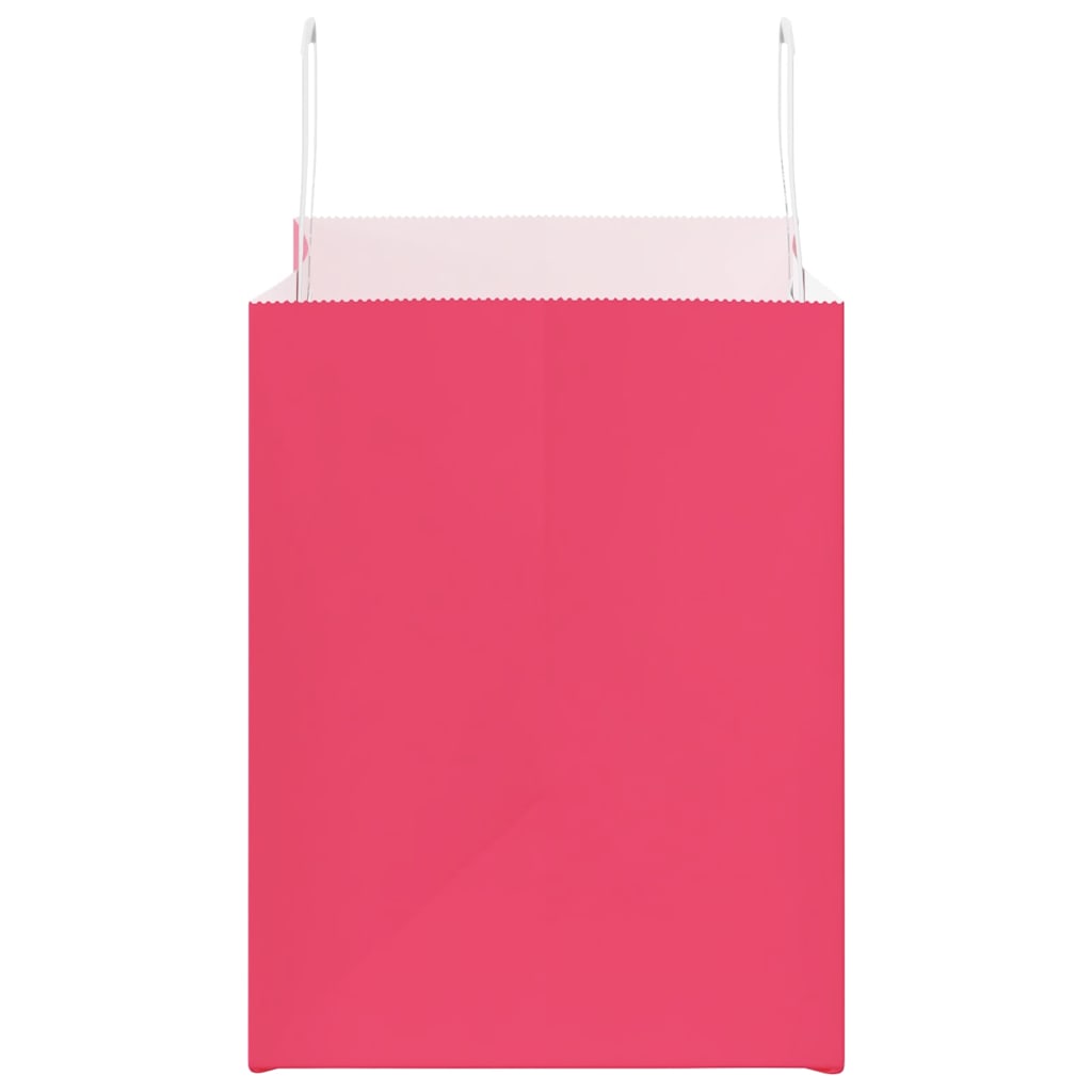 Paper Bags 50 pcs with Handles Pink 32x22x28 cm