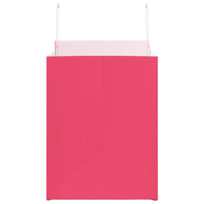 Paper Bags 50 pcs with Handles Pink 32x22x28 cm