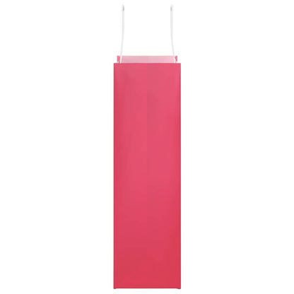 Paper Bags 250 pcs with Handles Pink 21x11x36 cm