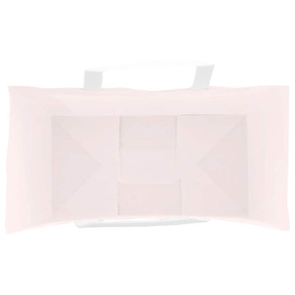 Paper Bags 250 pcs with Handles Pink 21x11x36 cm