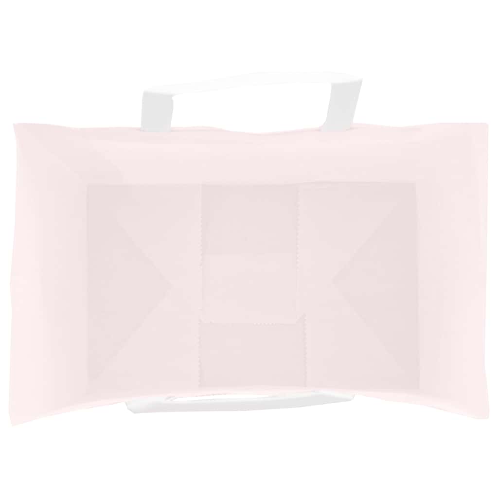 Paper Bags 250 pcs with Handles Pink 26x17x25 cm