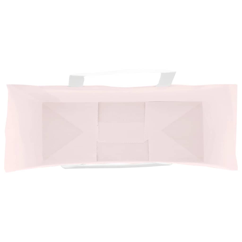 Paper Bags 250 pcs with Handles Pink 32x12x42 cm