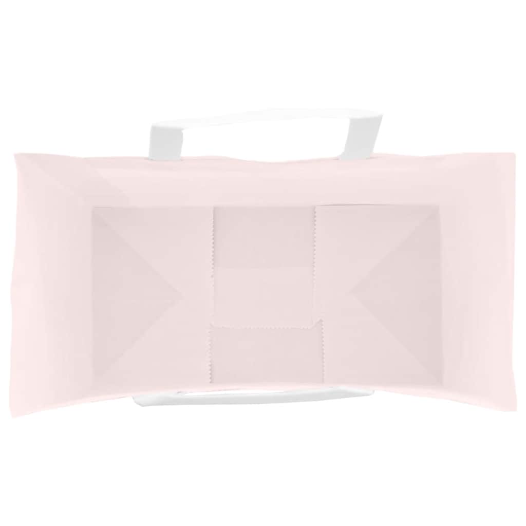 Paper Bags 250 pcs with Handles Pink 32x17x44 cm
