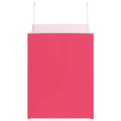 Paper Bags 250 pcs with Handles Pink 32x22x28 cm
