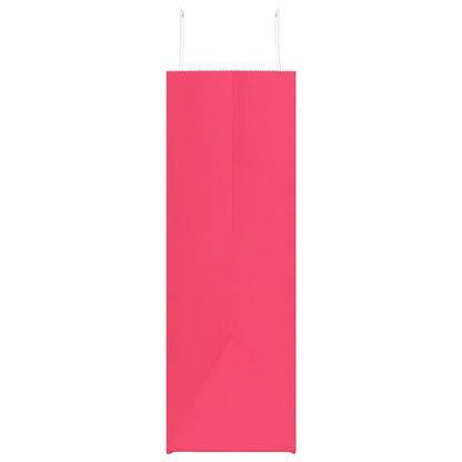 Paper Bags 250 pcs with Handles Pink 54x15x49 cm