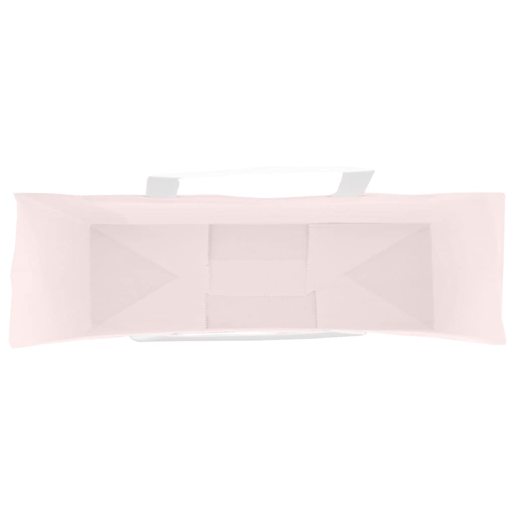 Paper Bags 250 pcs with Handles Pink 54x15x49 cm