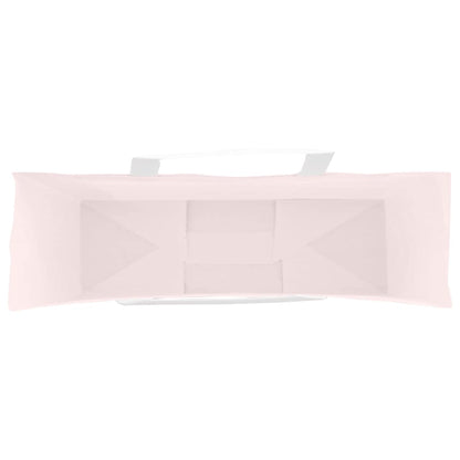 Paper Bags 250 pcs with Handles Pink 54x15x49 cm