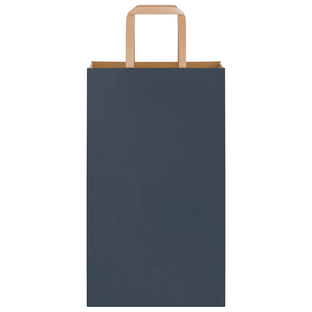 Paper Bags 50 pcs with Handles Blue 21x11x36 cm