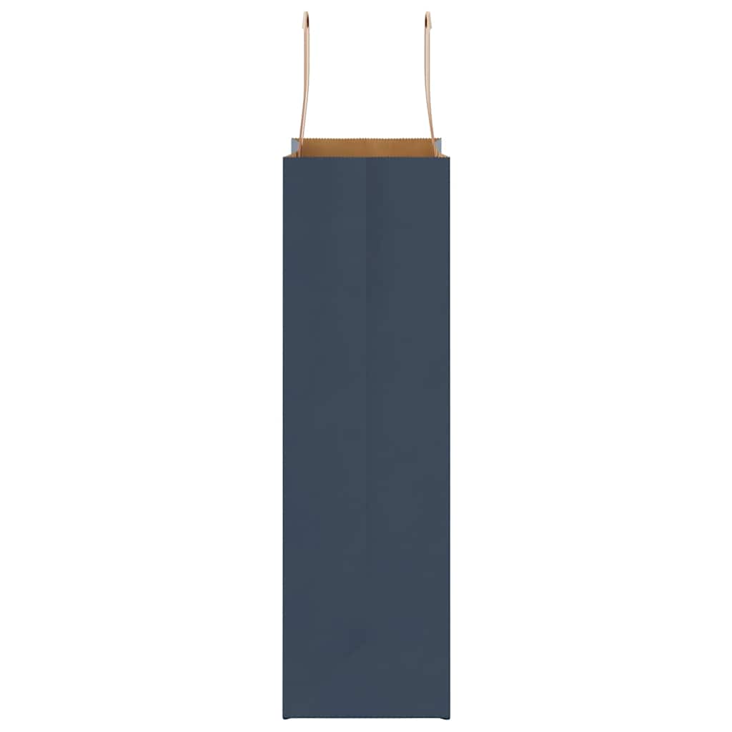 Paper Bags 50 pcs with Handles Blue 21x11x36 cm