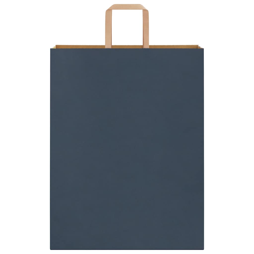 Paper Bags 50 pcs with Handles Blue 32x12x42 cm