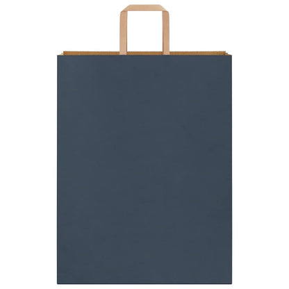 Paper Bags 50 pcs with Handles Blue 32x12x42 cm