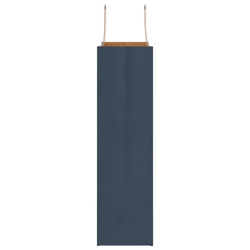 Paper Bags 50 pcs with Handles Blue 32x12x42 cm