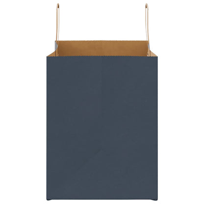 Paper Bags 50 pcs with Handles Blue 32x22x28 cm