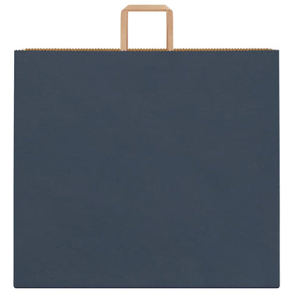 Paper Bags 50 pcs with Handles Blue 54x15x49 cm