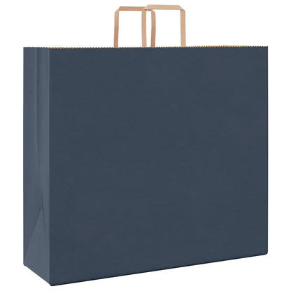 Paper Bags 50 pcs with Handles Blue 54x15x49 cm
