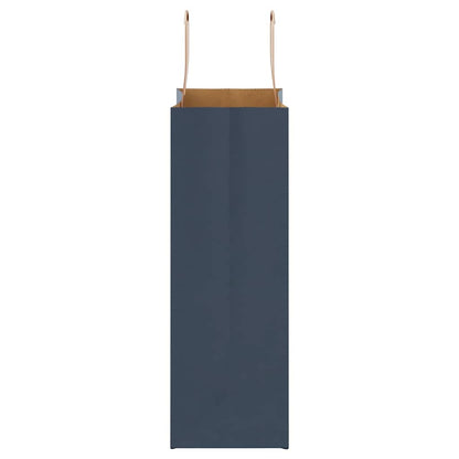 Paper Bags 250 pcs with Handles Blue 21x11x31 cm