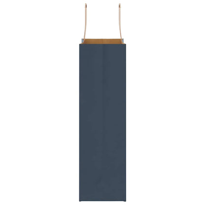 Paper Bags 250 pcs with Handles Blue 21x11x36 cm