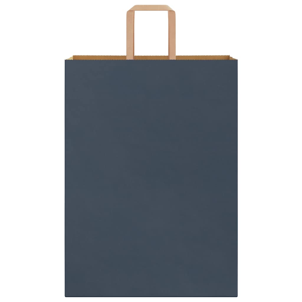 Paper Bags 250 pcs with Handles Blue 32x17x44 cm