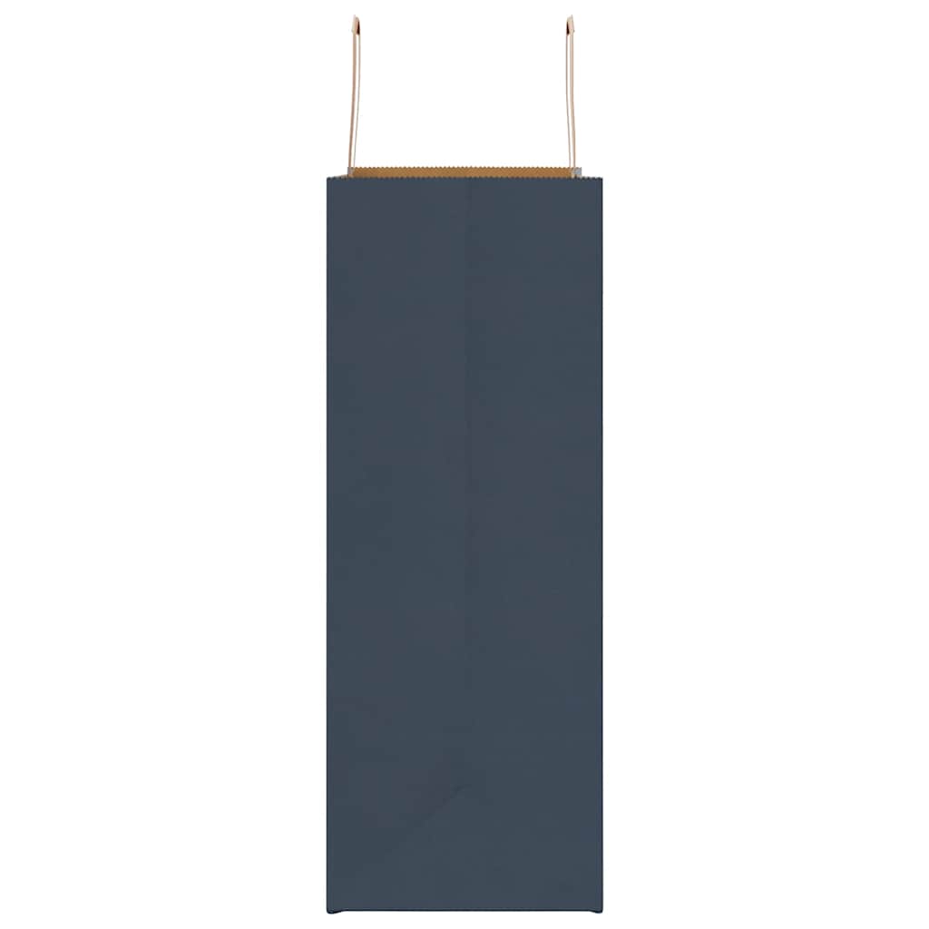 Paper Bags 250 pcs with Handles Blue 32x17x44 cm