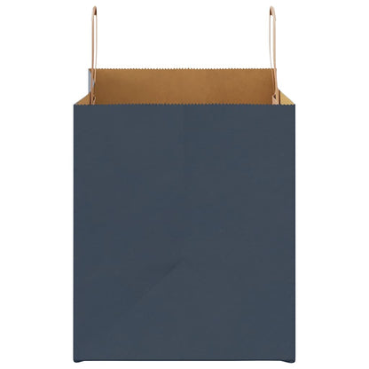 Paper Bags 250 pcs with Handles Blue 32x22x24 cm