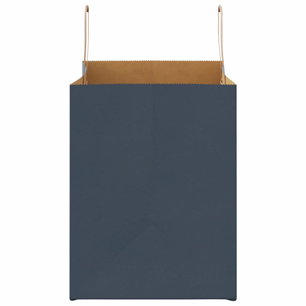 Paper Bags 250 pcs with Handles Blue 32x22x28 cm