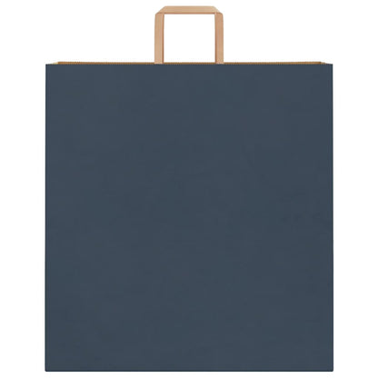 Paper Bags 250 pcs with Handles Blue 45x17x48 cm