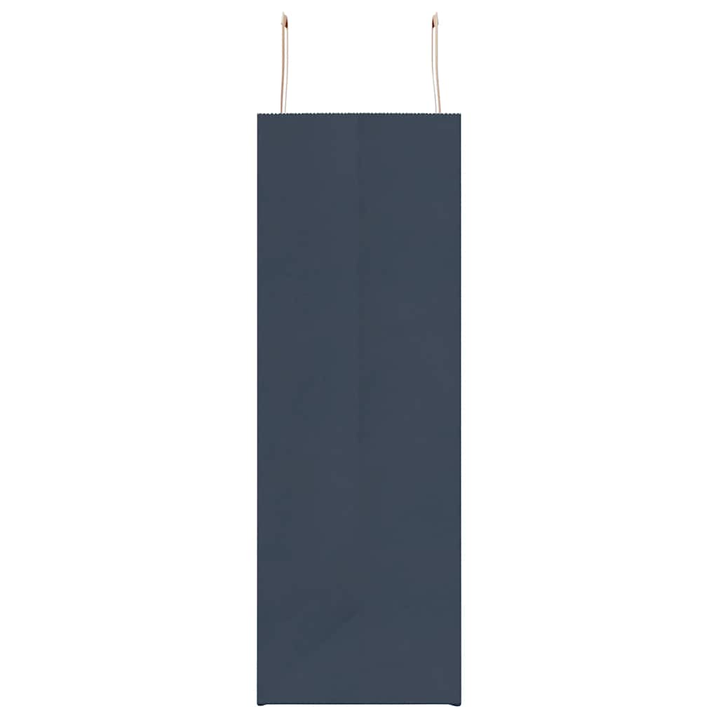 Paper Bags 250 pcs with Handles Blue 45x17x48 cm